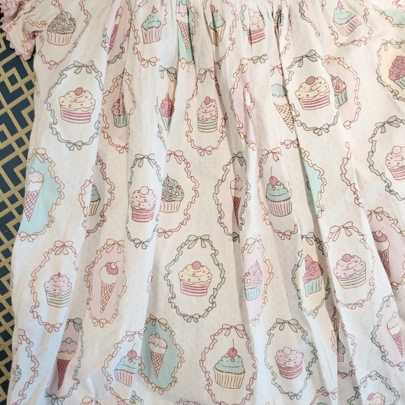 Lil Cactus Girl's Embroidered Cupcake Smocked Bishop Dress / Size 5 /Party Dress - Picture 13 of 14